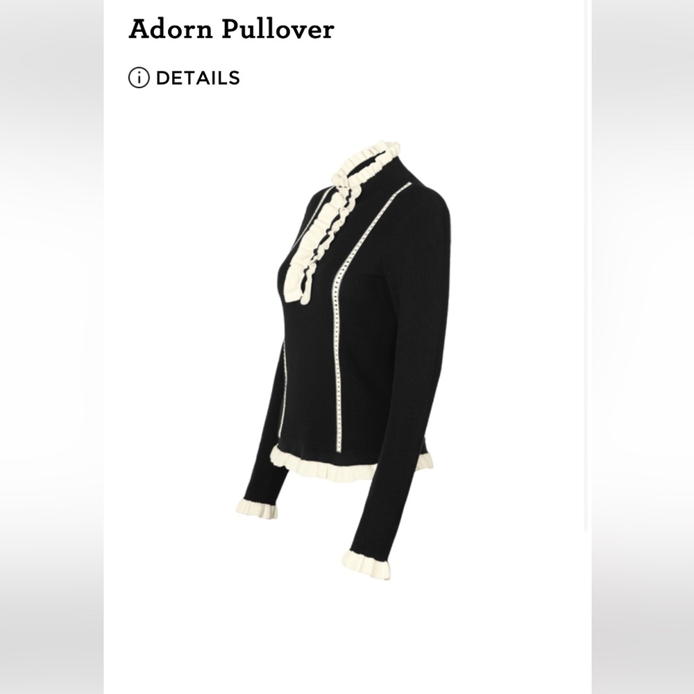 Cabi black and white sweater size L